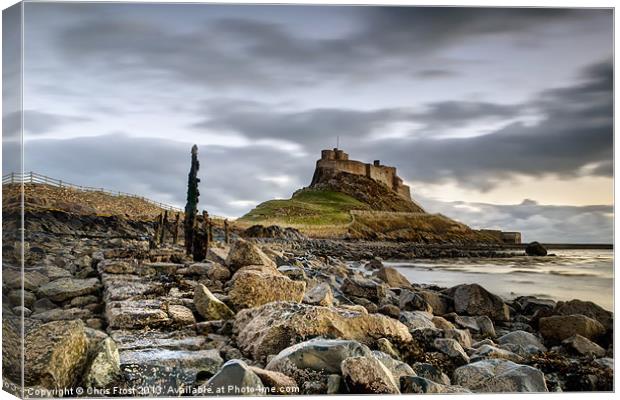 Path to Lindisfarne Castle Canvas Print by Chris Frost
