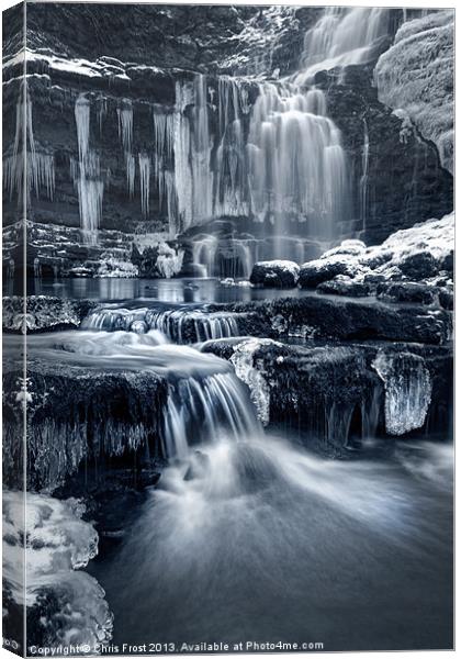 The Falls at Scaleber Force Canvas Print by Chris Frost