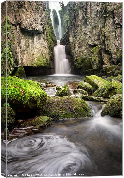 Catrigg Force Falls Canvas Print by Chris Frost
