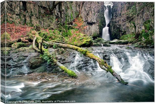 Catrigg Foss Falls Canvas Print by Chris Frost
