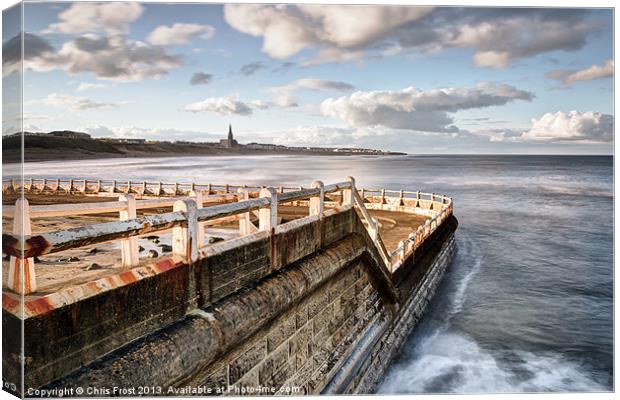 Tynemouth Lido Canvas Print by Chris Frost