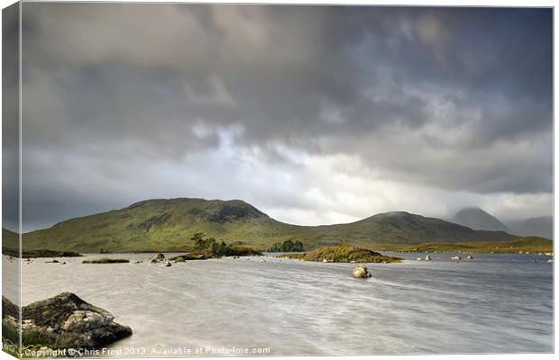 Rannoch Moor Clouds Canvas Print by Chris Frost