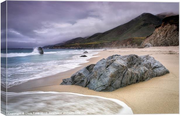 Garrapata Beach, CA Canvas Print by Chris Frost