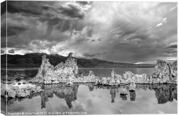 Reflected Storms at Mono Lake Canvas Print by Chris Frost