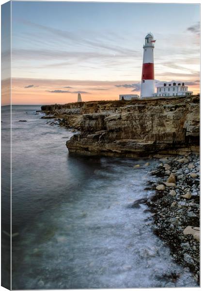 Portland Bill Sunset Canvas Print by Chris Frost