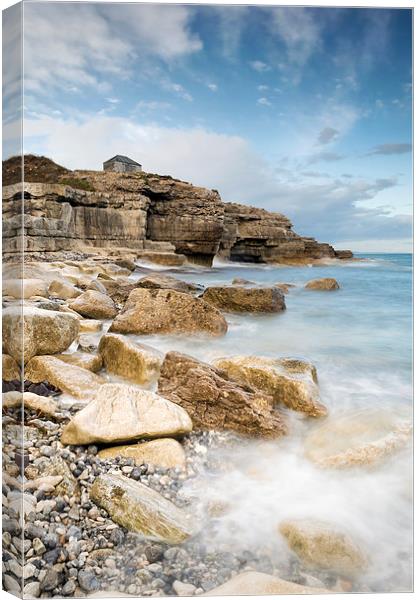 The Overlook at Portland Bill Canvas Print by Chris Frost