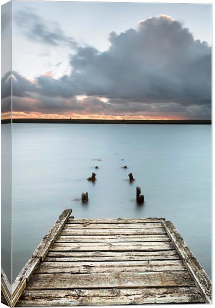 The Old Jetty at Sunset Canvas Print by Chris Frost