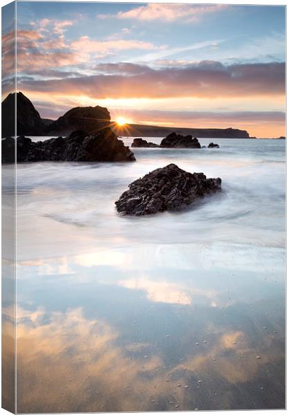 Kynance Cove Sunrise Canvas Print by Chris Frost
