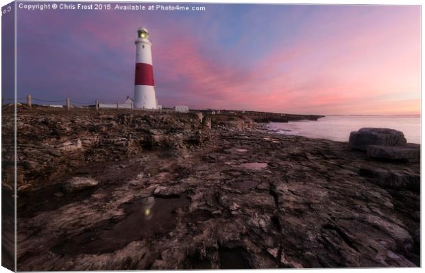  Red Sky in the Morning Canvas Print by Chris Frost