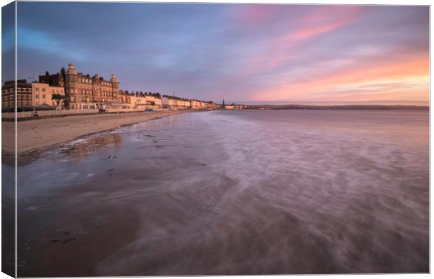 Sunskist Weymouth Beach Canvas Print by Chris Frost