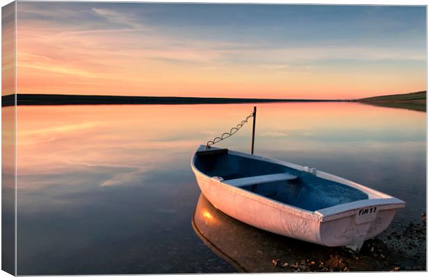 Moored at Fleet Lagoon Canvas Print by Chris Frost