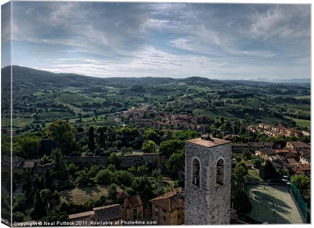 Tuscan Landscape Canvas Print by Neal P