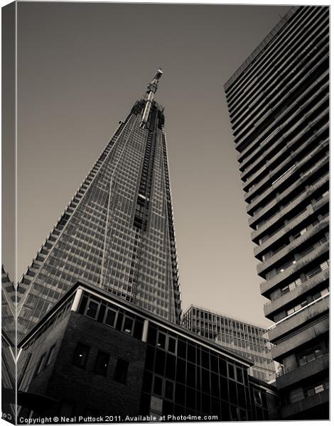 The Shard & a Tall Guy Canvas Print by Neal P