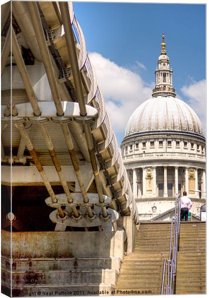 St Pauls Cathedral Canvas Print by Neal P