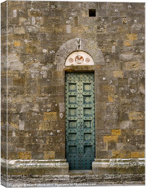 Behind the Green Door? Canvas Print by Neal P
