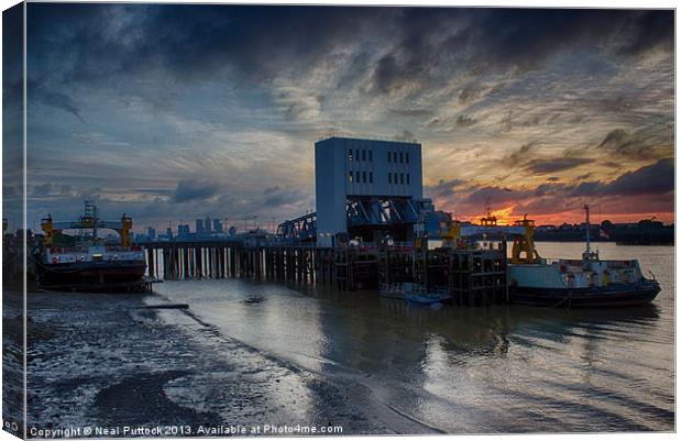 This is Woolwich Canvas Print by Neal P