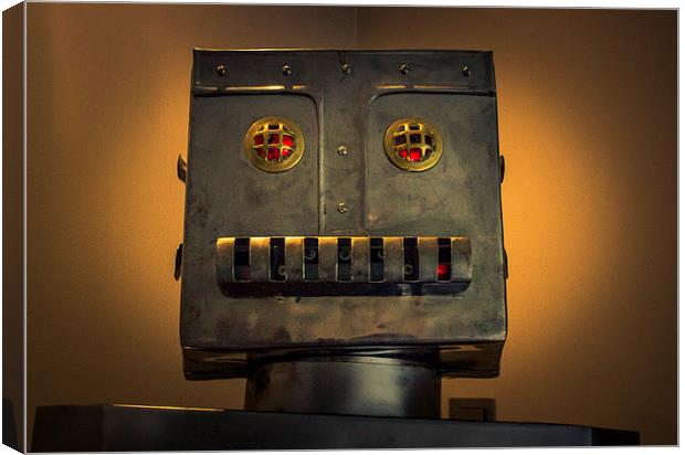 The Happy Robot Canvas Print by Neal P