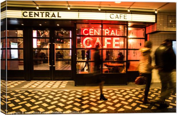 Central Cafe Canvas Print by Neal P