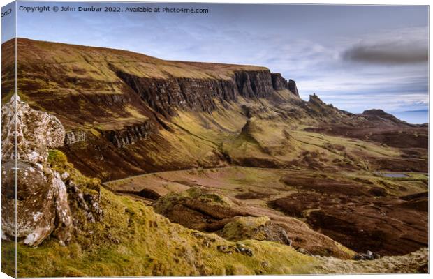 The Quiraing Canvas Print by John Dunbar