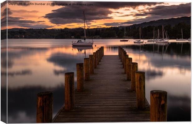 Waterhead Canvas Print by John Dunbar