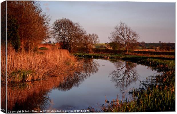 Along the Tow Path Canvas Print by John Dunbar