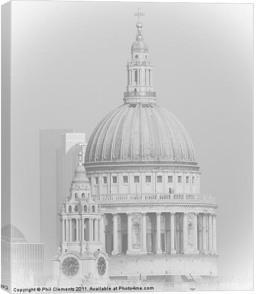 St Paul's Cathedral Canvas Print by Phil Clements