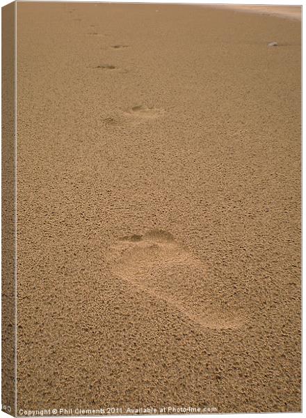 Footprints Canvas Print by Phil Clements