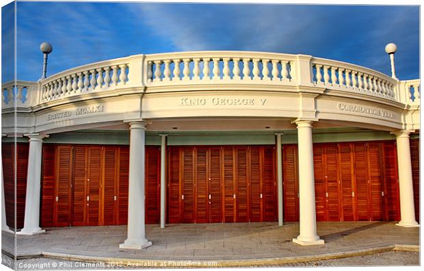 The Colonnade, Bexhill Canvas Print by Phil Clements