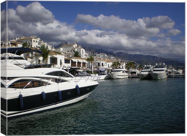 Puerto Banus, Marbella Canvas Print by Phil Clements