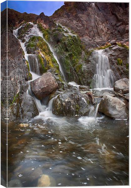  Welcombe Falls, Watermouth, Devon Canvas Print by Phil Clements