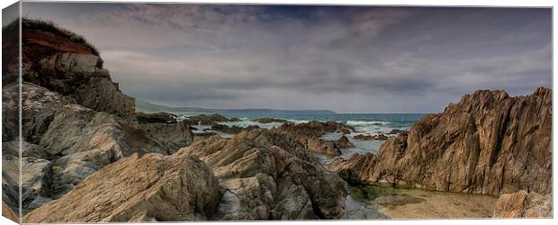  Woolacombe Rocks Canvas Print by Phil Clements
