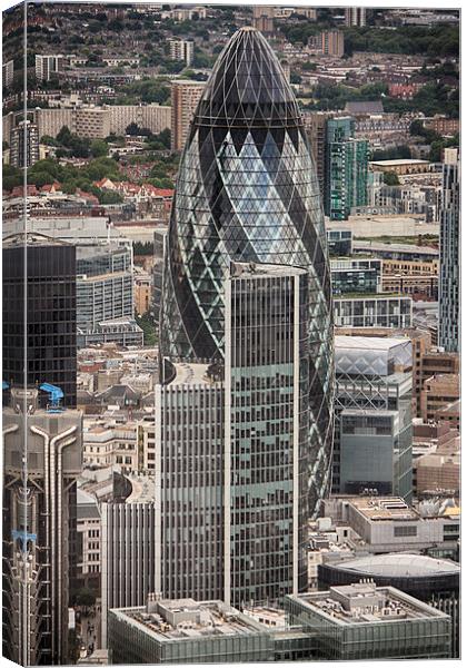  The Gherkin Canvas Print by Phil Clements