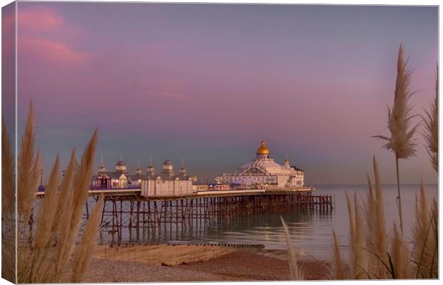Eastbourne Pier at Sunset Canvas Print by Phil Clements