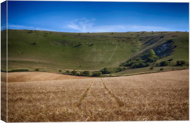 The Long Man Of Wilmington Canvas Print by Phil Clements