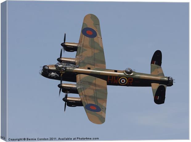 Lancaster Canvas Print by Bernie Condon