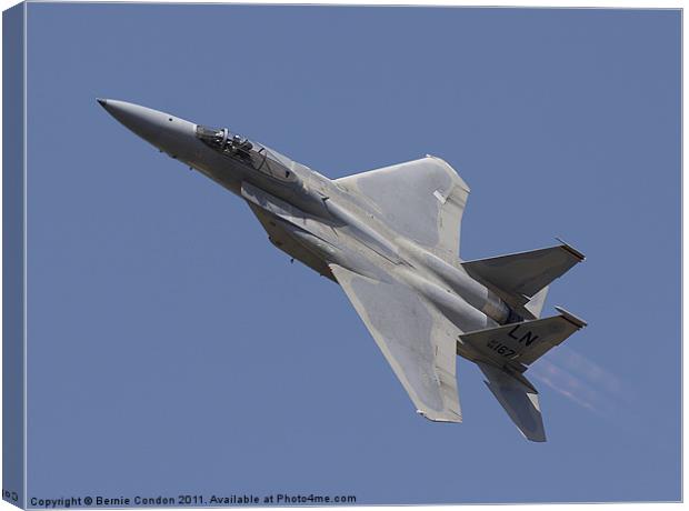 F15 Eagle Canvas Print by Bernie Condon