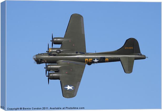 B-17 Flying Fortress Canvas Print by Bernie Condon