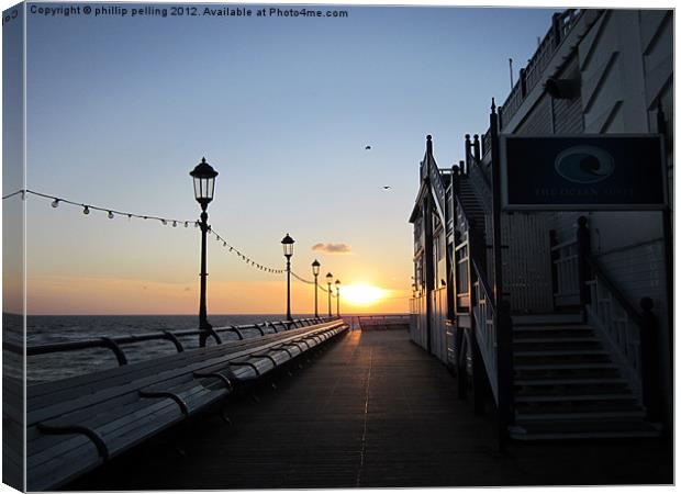 Pier Walk Canvas Print by camera man