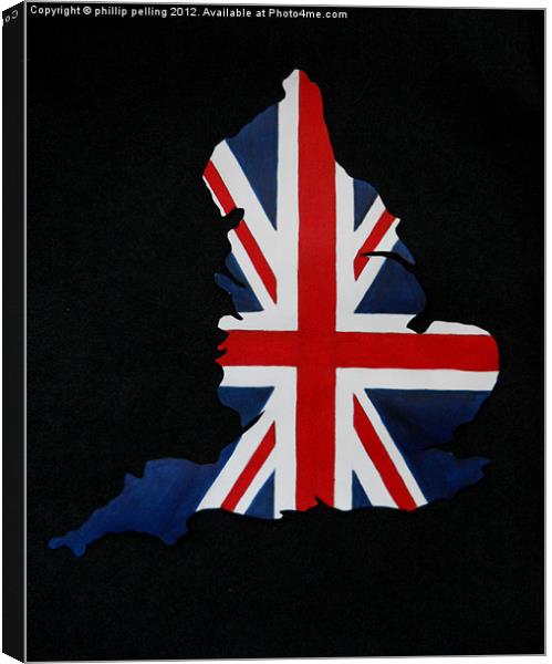 Flag on England Canvas Print by camera man