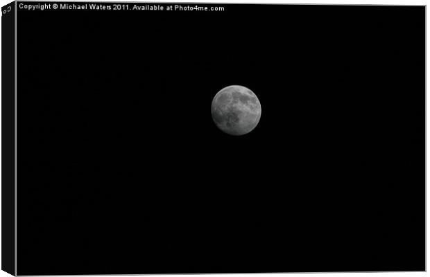 Night Moon Canvas Print by Michael Waters Photography