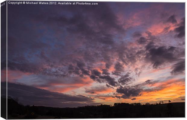 The Sunset Glow Canvas Print by Michael Waters Photography