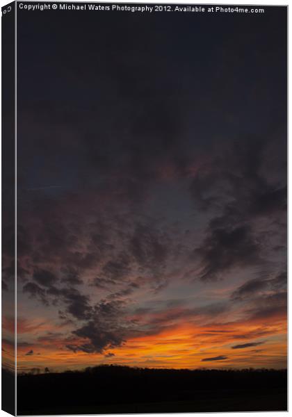 Jasper Sunset Canvas Print by Michael Waters Photography