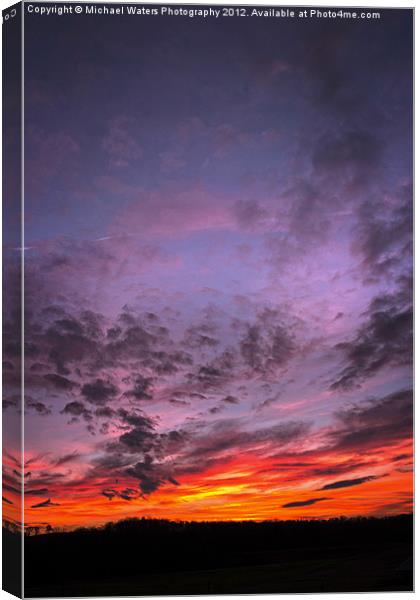 Sunset over Georgia Canvas Print by Michael Waters Photography