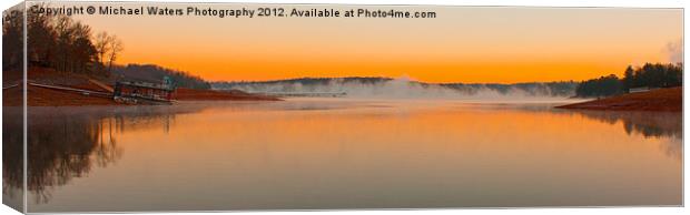 Winter Sunset Canvas Print by Michael Waters Photography