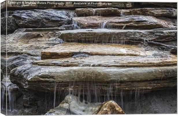 Spring Waterfall Canvas Print by Michael Waters Photography
