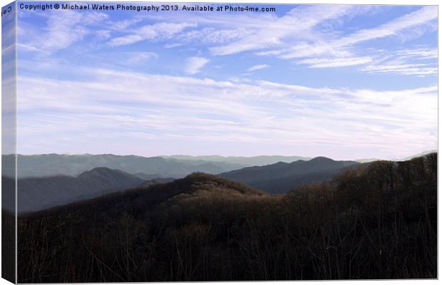 Mountain Overlook Canvas Print by Michael Waters Photography