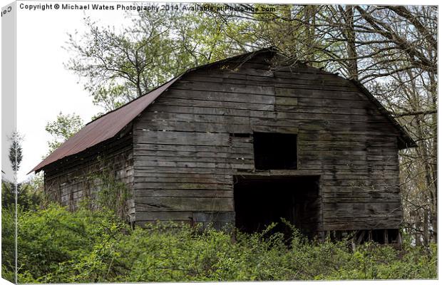  Ole Country Barn Canvas Print by Michael Waters Photography