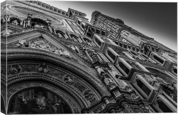 Cathedral of Santa Maria del Fiore front door Canvas Print by Julian Bowdidge