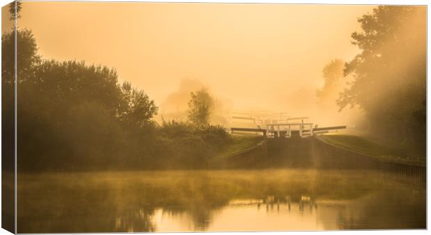 A Misty start Canvas Print by Philip Male