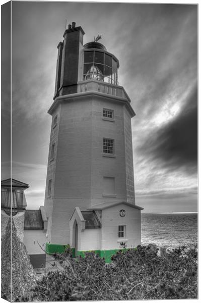 Zone Point Lighthouse Canvas Print by Andrew Driver